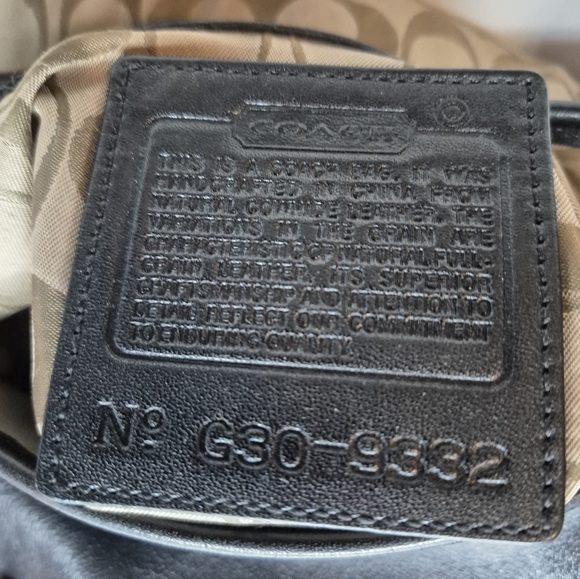 Coach Black Leather Shoulder Bag - Picture 9 of 11